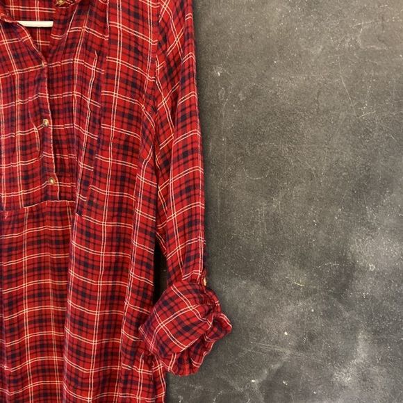 Abercrombie & Fitch cute flannel dress size M - Picture 9 of 10